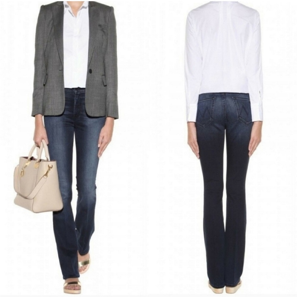 MOTHER The Insider When the Going Gets Tough Dark Wash Flare Jeans 27